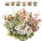 Artificial Flowers Wildflowers Silk Daisy Spring Fake Daisies Decoration Summer UV Resistant Colorful Mixed Bundles Faux Greenery Outdoor Plant Stem Filler for Home Decor Indoor Floral Arrangements